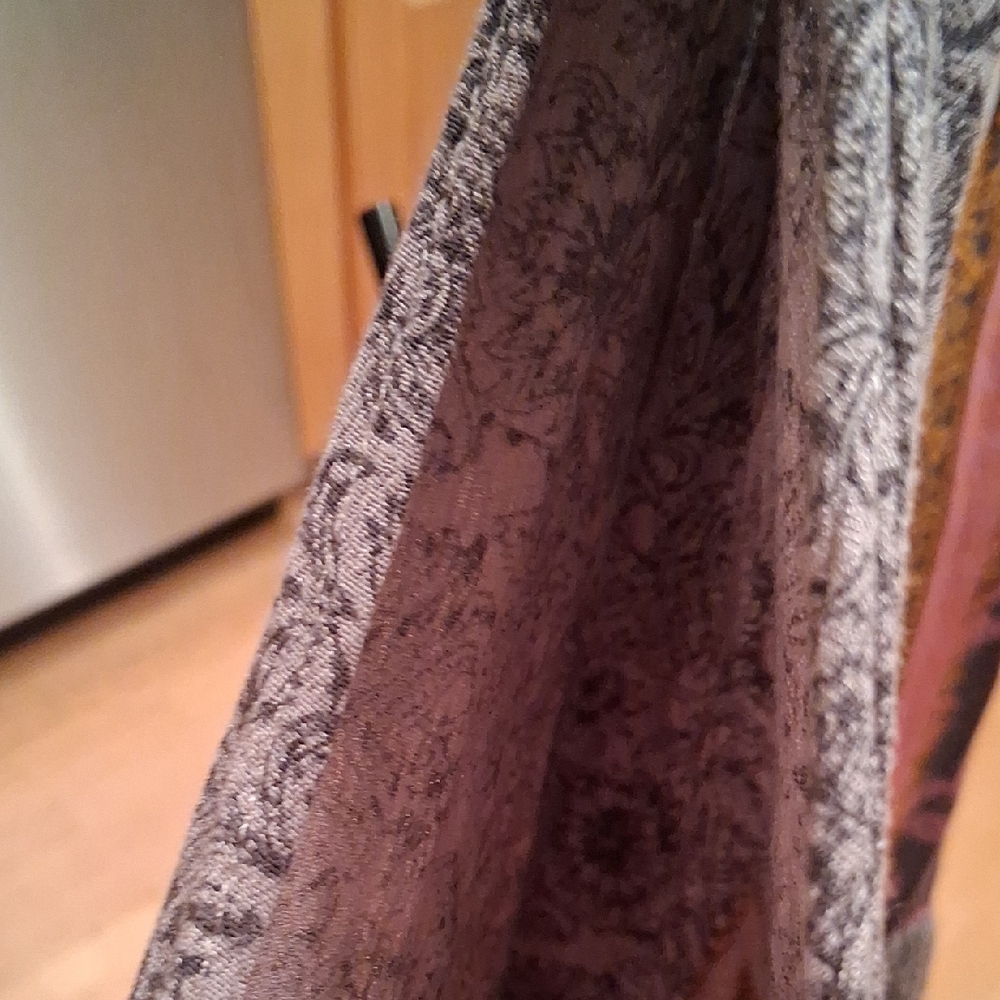Free People Patchwork Mini Dress Or Tunic In Pink, Brown, and Gray - Picture 14 of 16